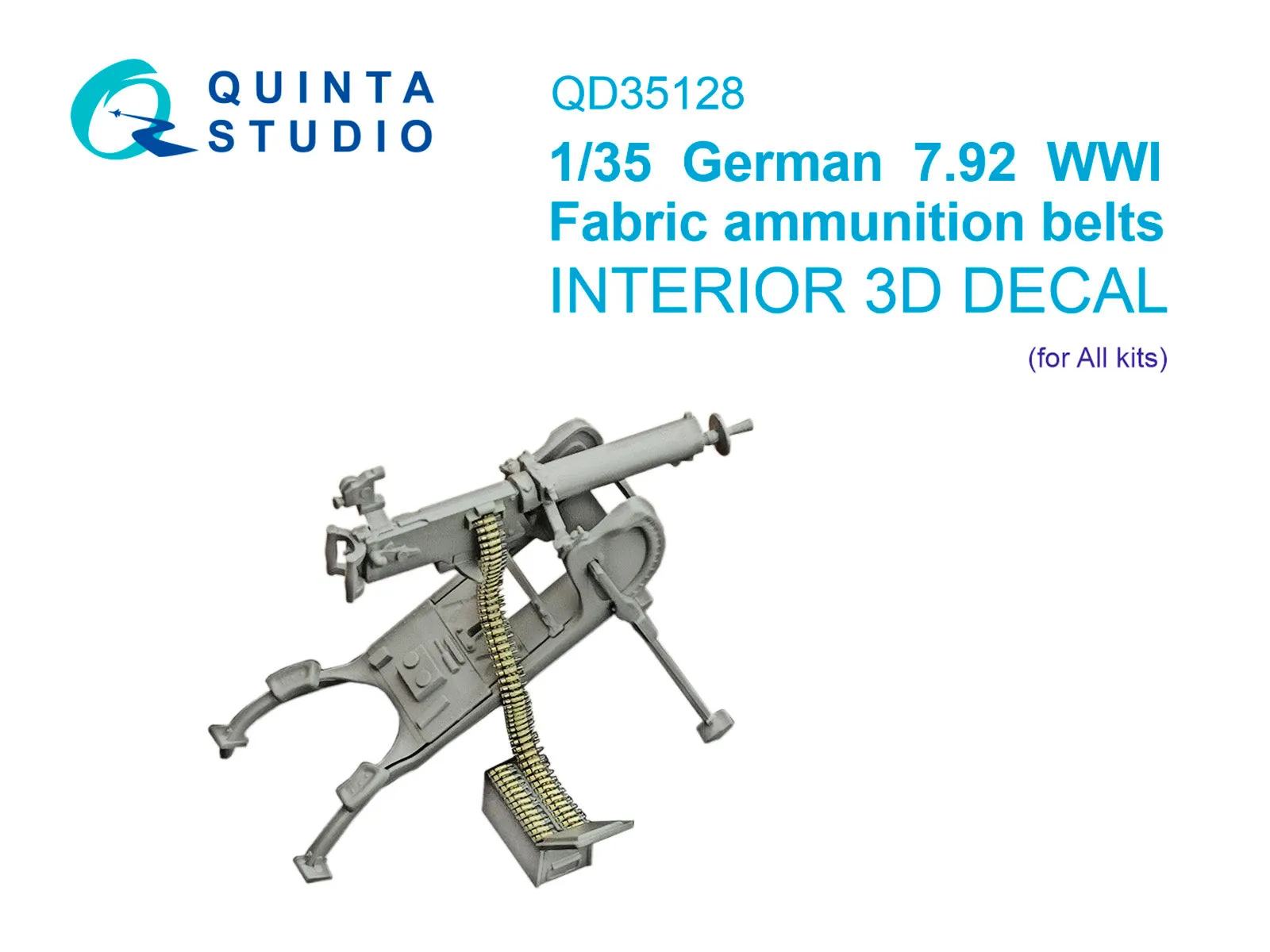 1/35 Quinta Studio German 7.92 Fabric ammunition belts (All kits) 35128