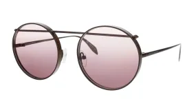 Alexander McQueen AM0137S 004  Brown  Round Sunglasses