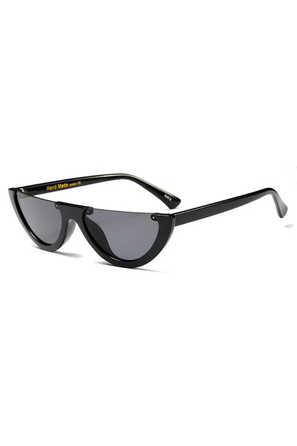 Celeb Inspired Half Frame Cat Eye Sunglasses