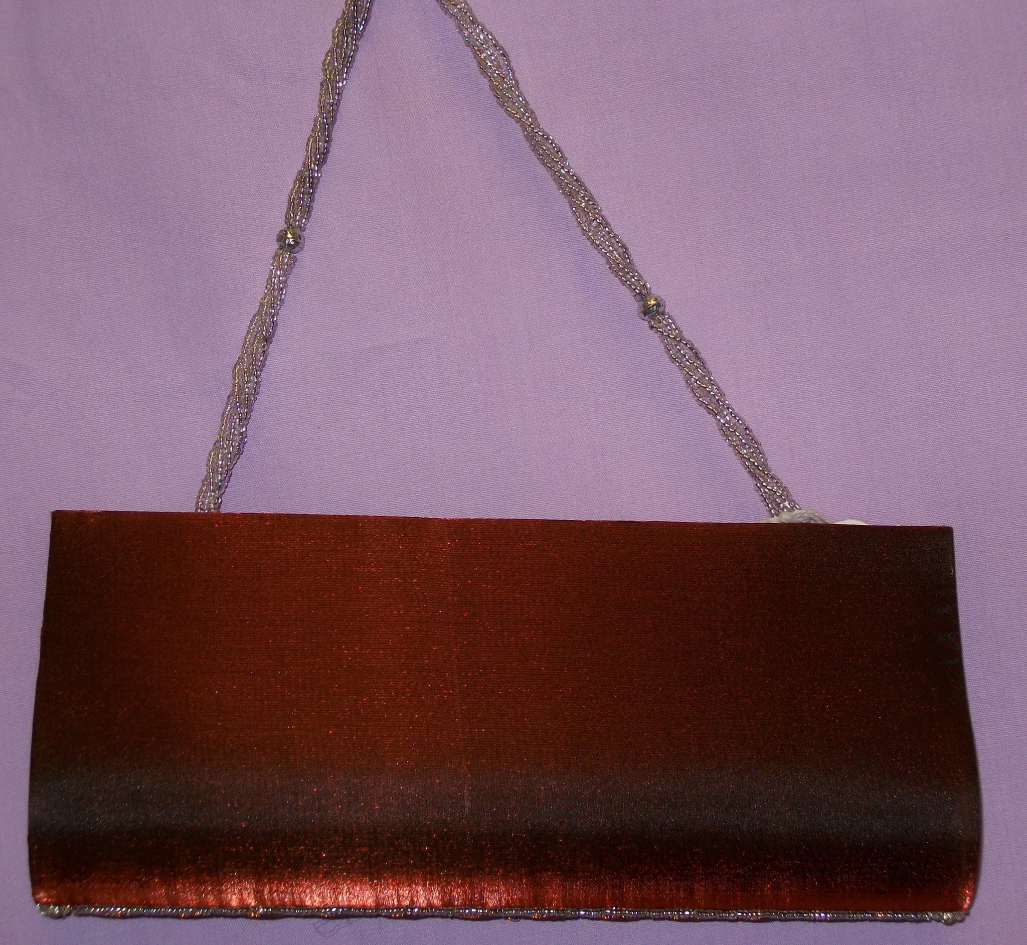 Clutch 4630 Copper Gold Indian Designer Purse Clutch Shieno Sarees