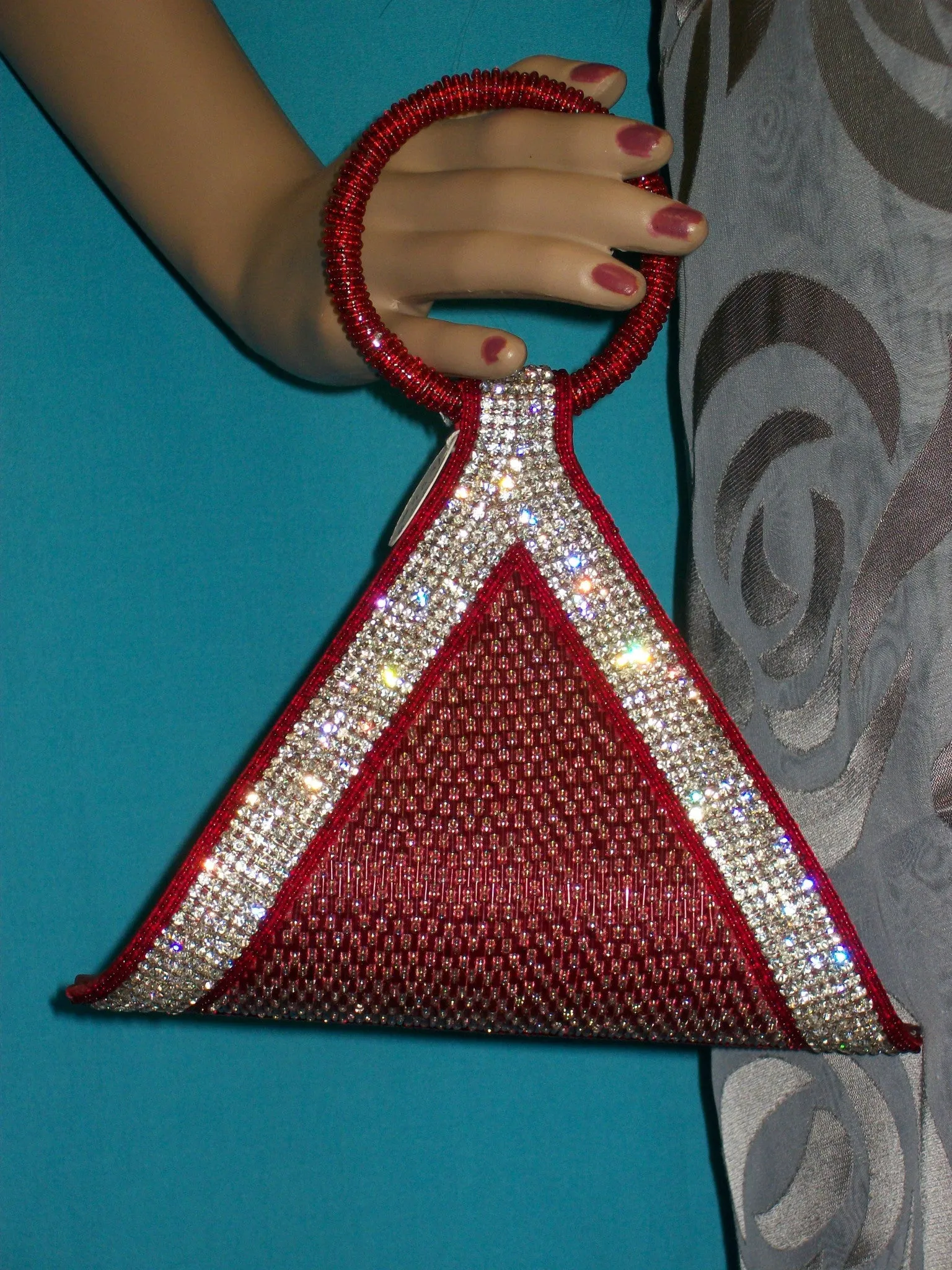 Clutch 4631 Polygon Indian Designer Purse Shieno Sarees