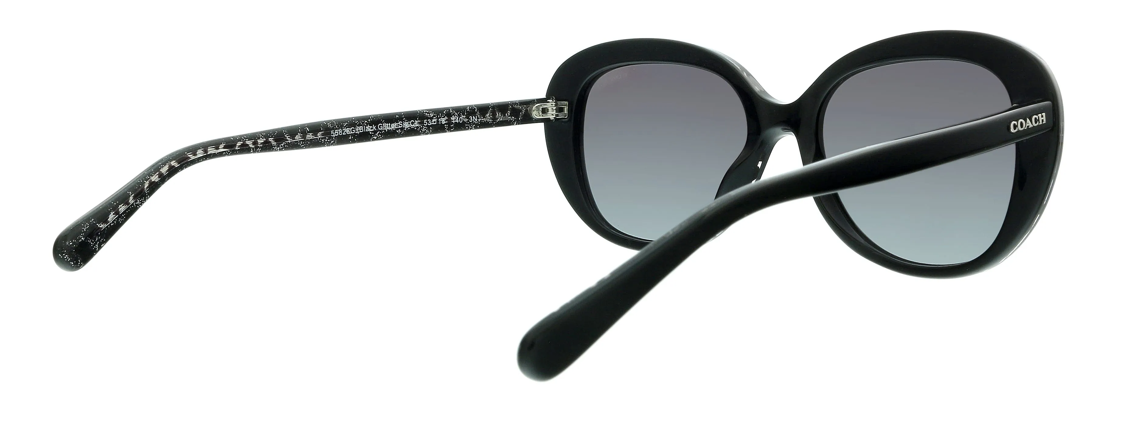 Coach 0HC8289 55828G Black Round Sunglasses