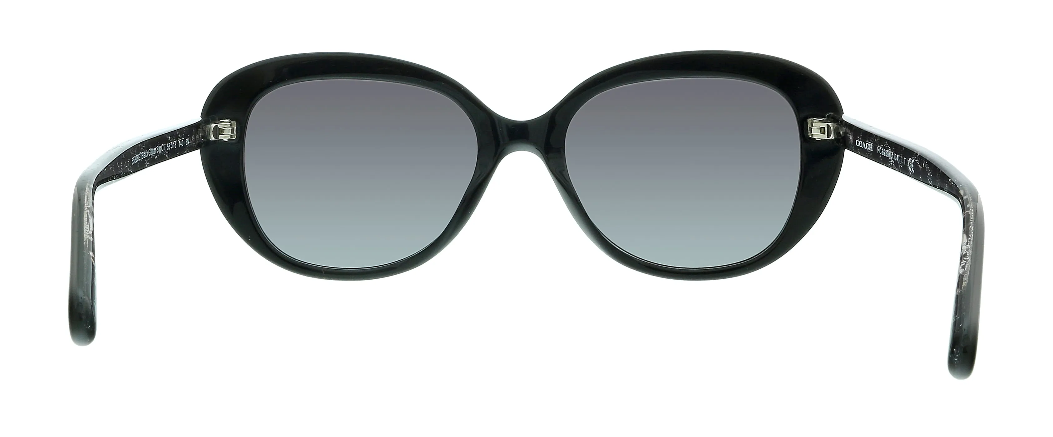 Coach 0HC8289 55828G Black Round Sunglasses