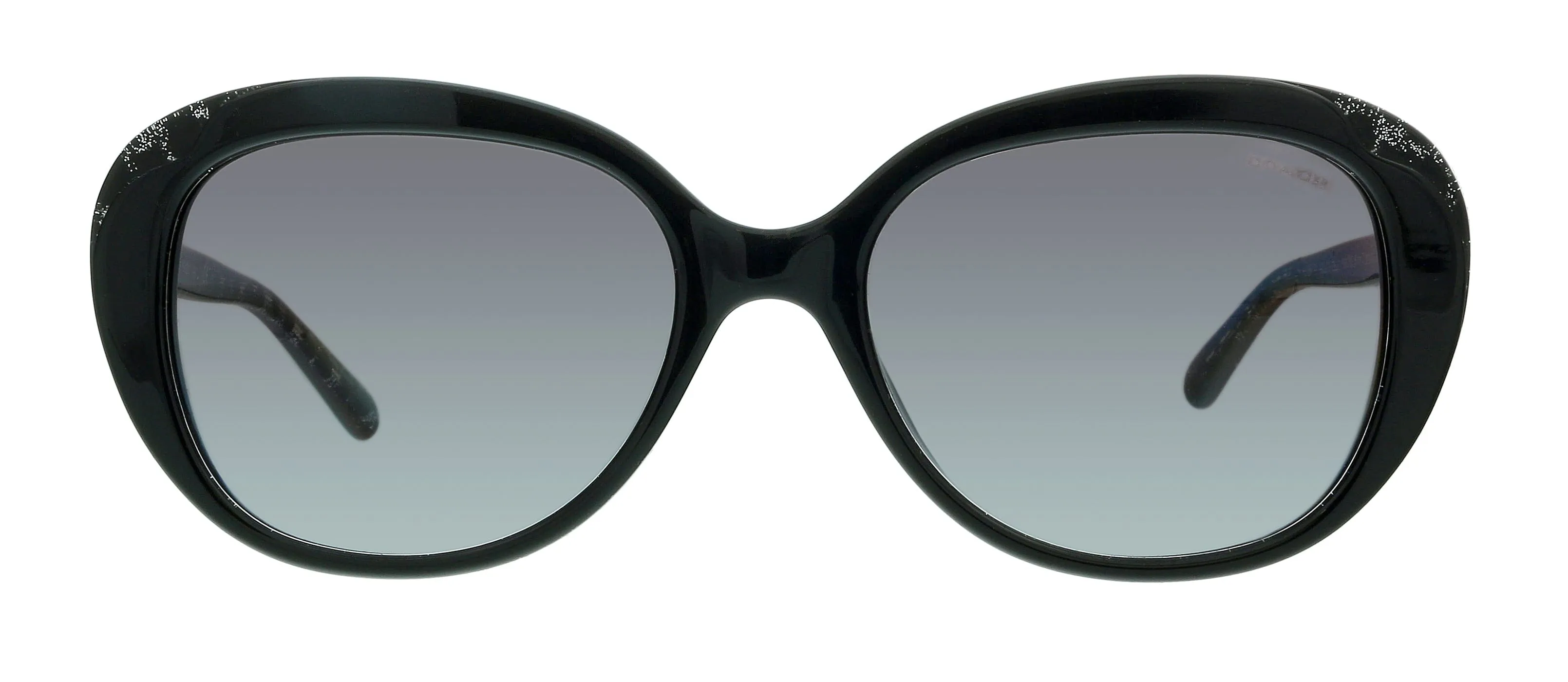 Coach 0HC8289 55828G Black Round Sunglasses