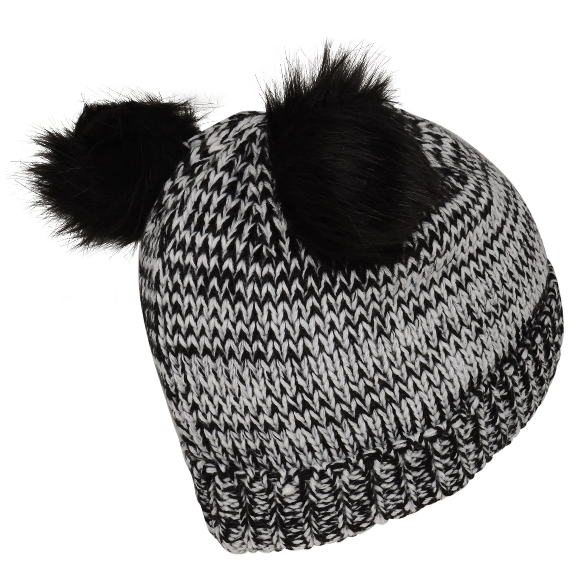 Dare2B Girls Hastily Beanie -BLACK/WHITE