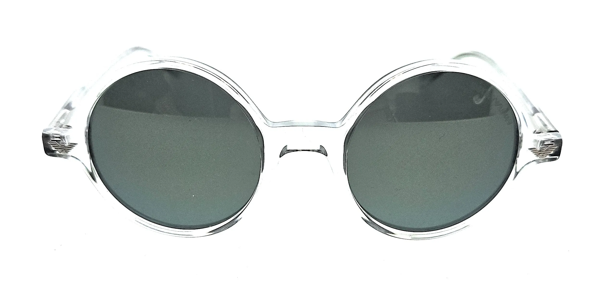 Emporio Armani 0EA 501M 60216R Crystal Striped Green  Round Sunglasses