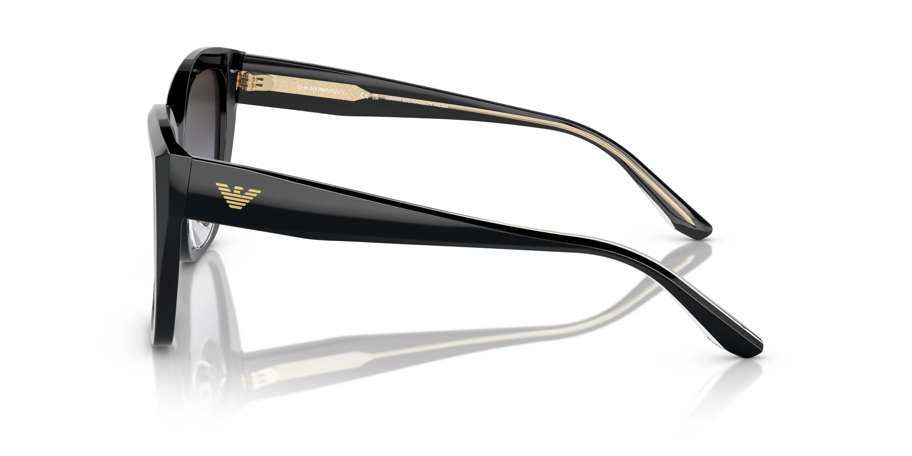 Emporio Armani 0EA4198F 50178G Black Cat eye Sunglasses