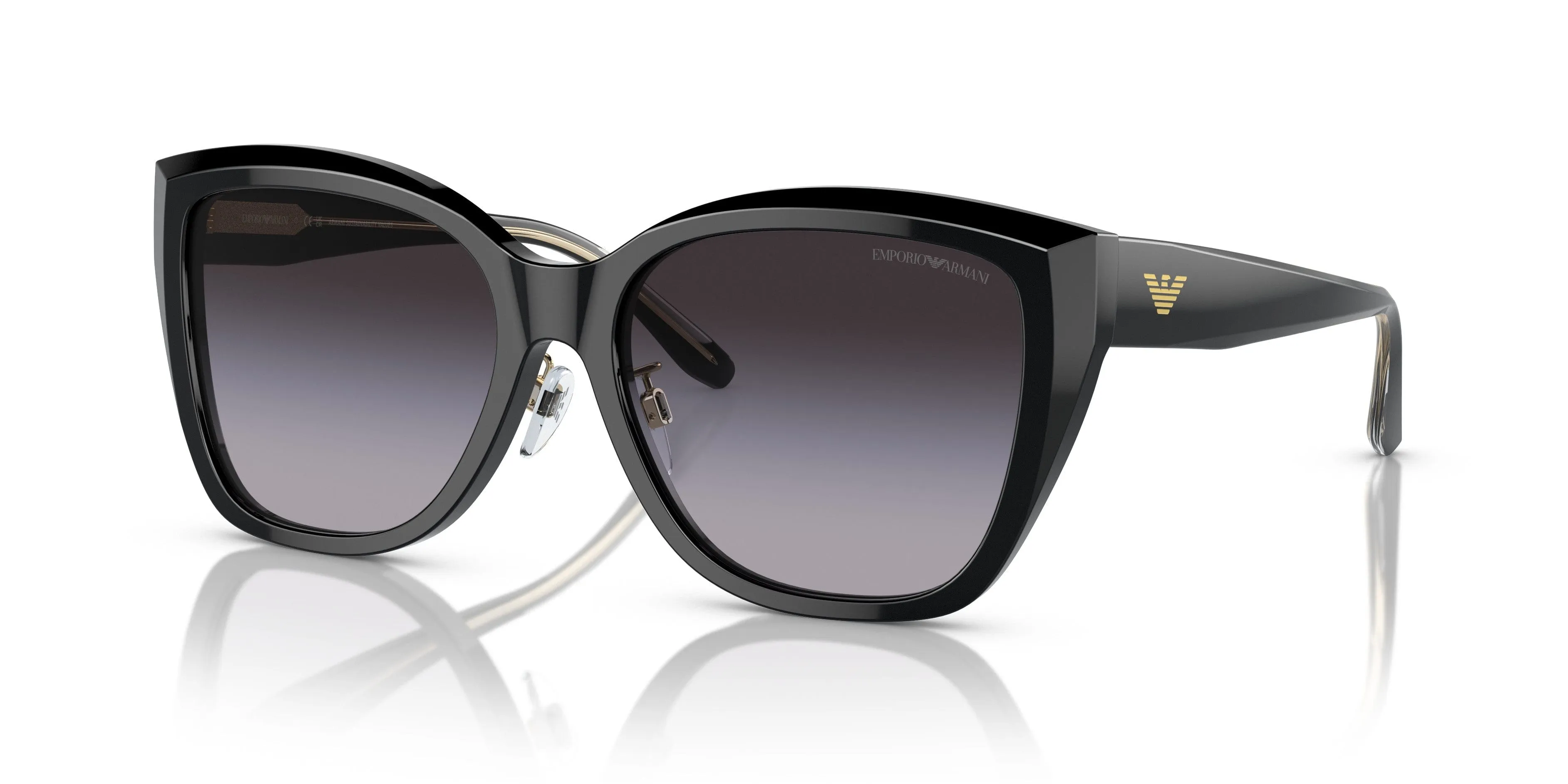 Emporio Armani 0EA4198F 50178G Black Cat eye Sunglasses