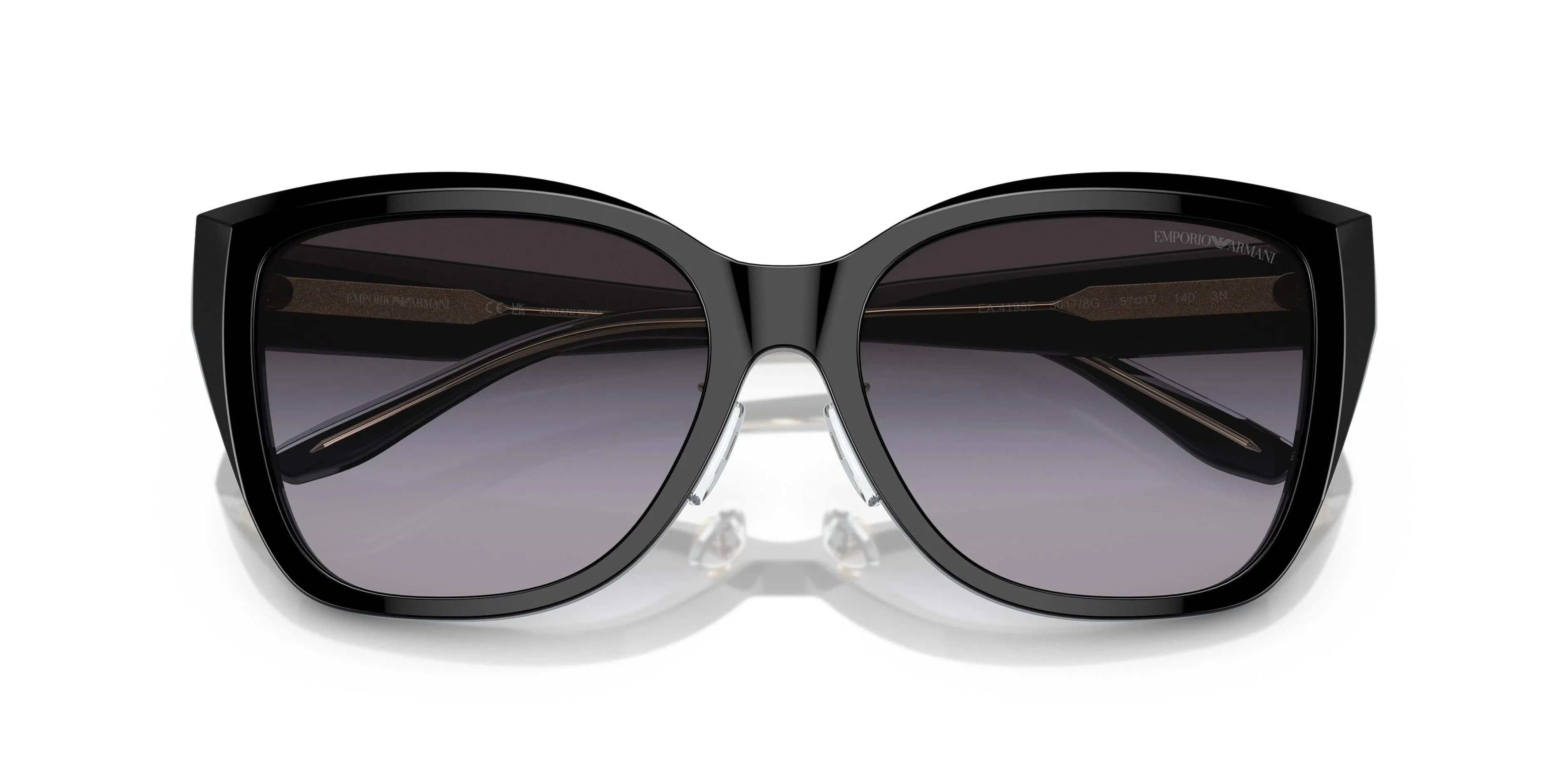 Emporio Armani 0EA4198F 50178G Black Cat eye Sunglasses