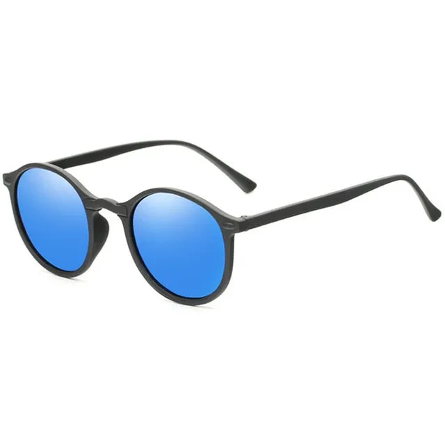 Fashion Round Polarized Retro Men Sunglasses