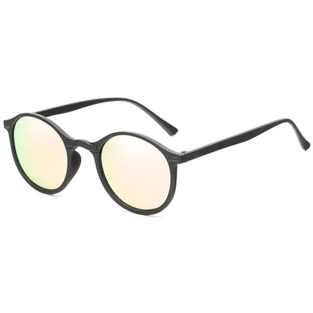 Fashion Round Polarized Retro Men Sunglasses