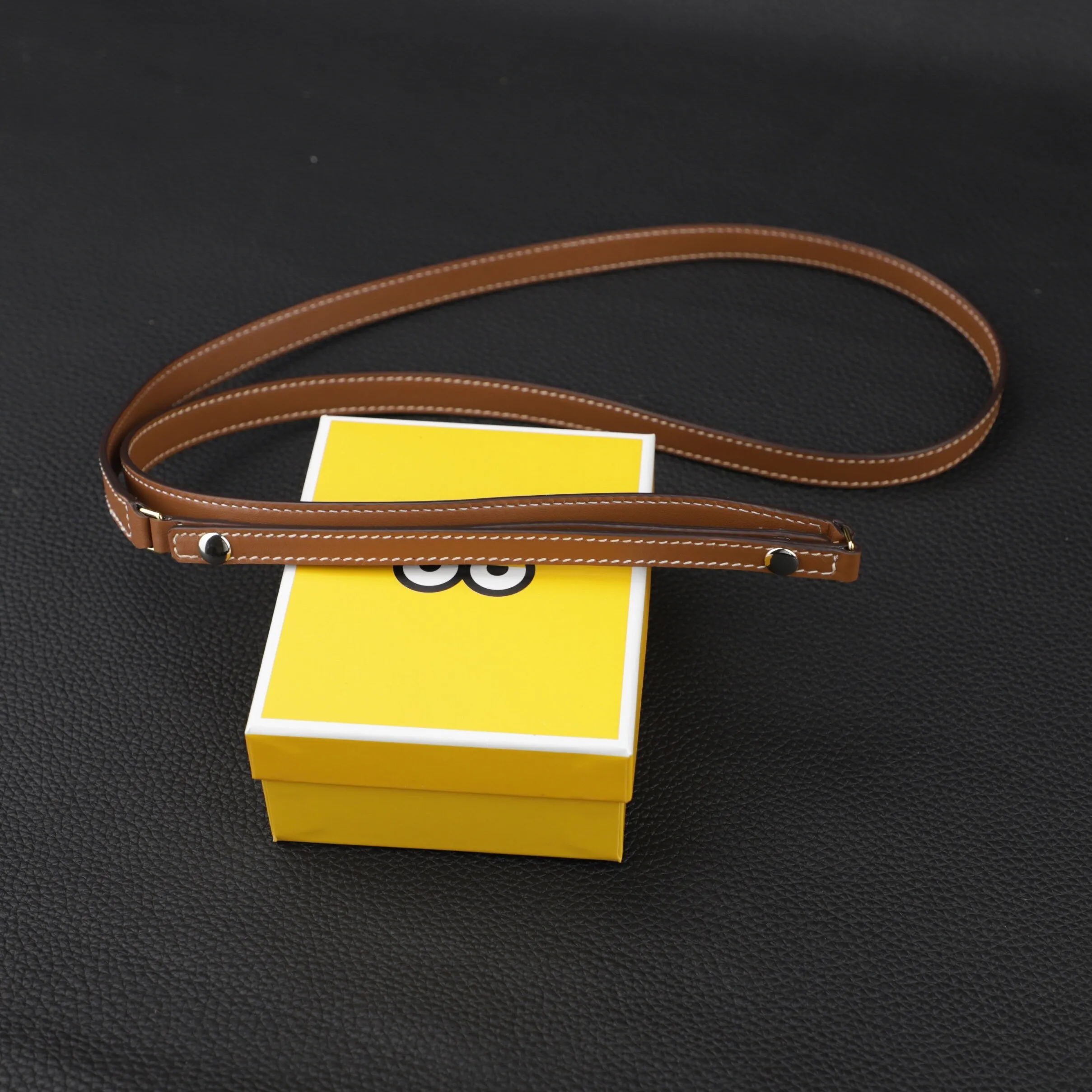 Handmade The Gold Swift Leather shoulder strap for Triomphe Strap Bag,customize the insert part leather match more handbag