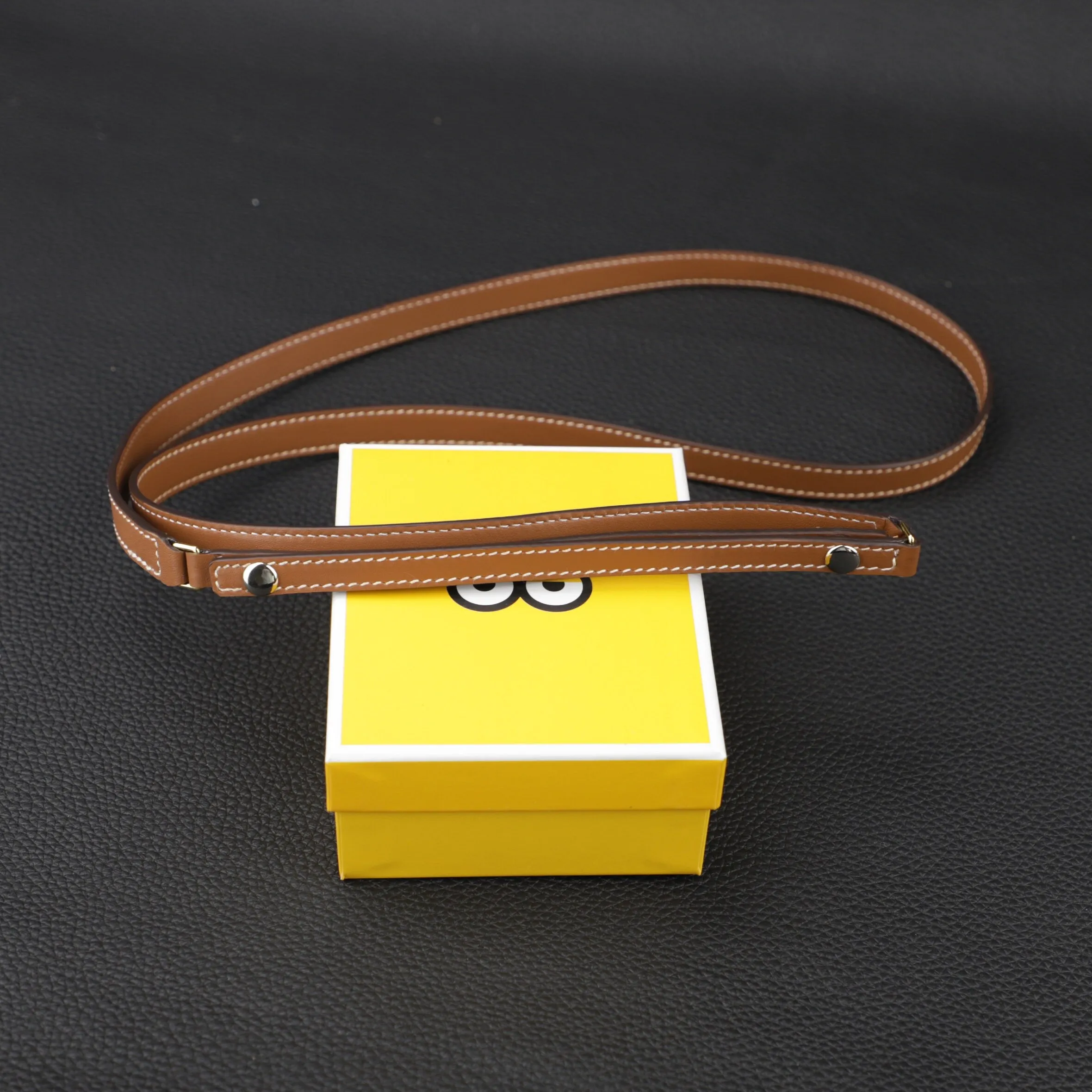 Handmade The Gold Swift Leather shoulder strap for Triomphe Strap Bag,customize the insert part leather match more handbag
