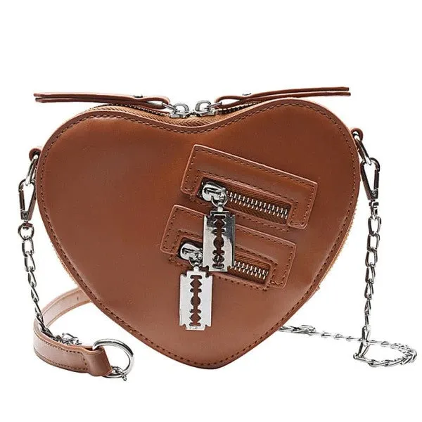 Heart Shape Crossbody Bag