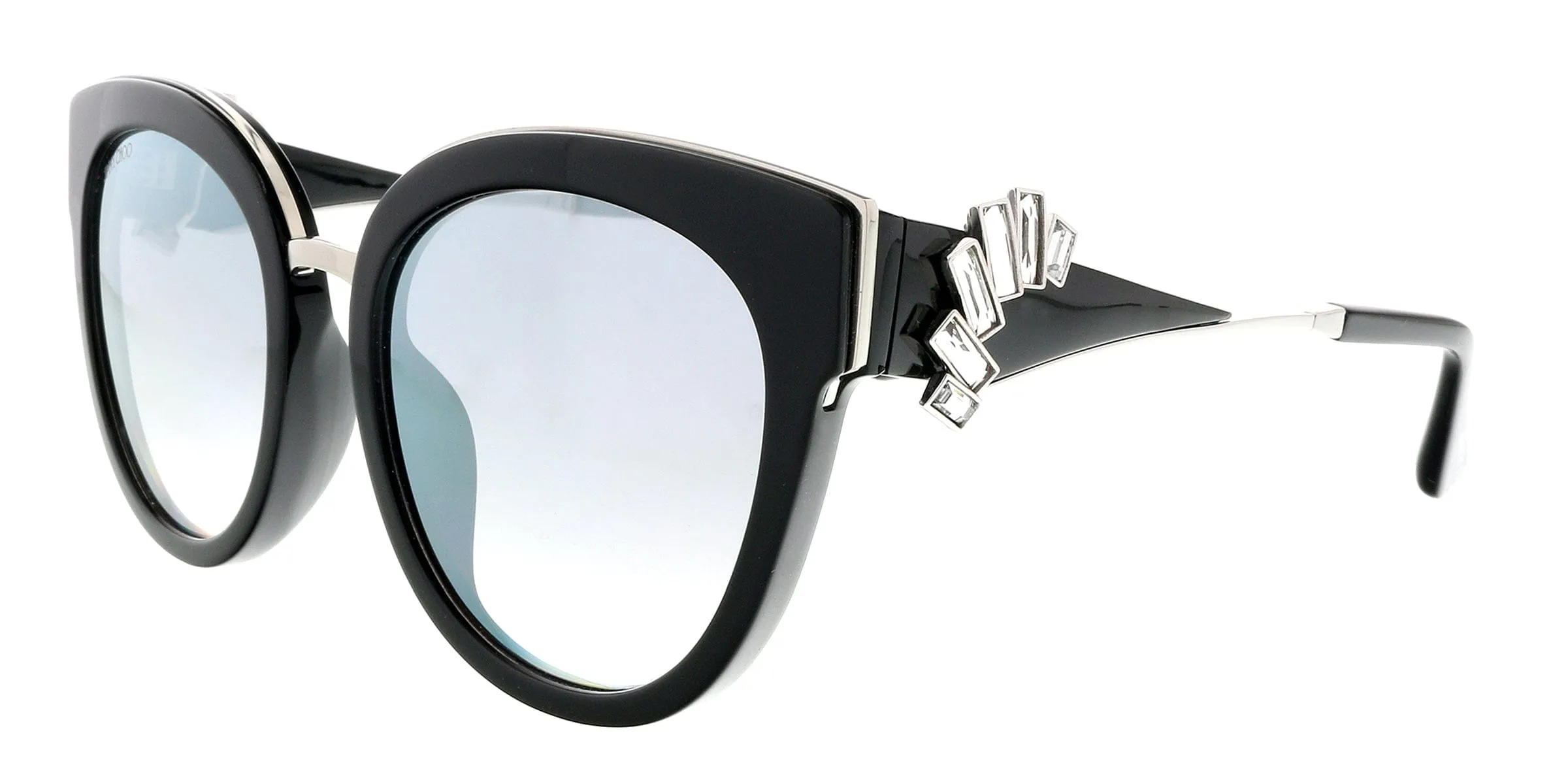 Jimmy Choo JADE/S 0U4T Black Cat Eye Sunglasses