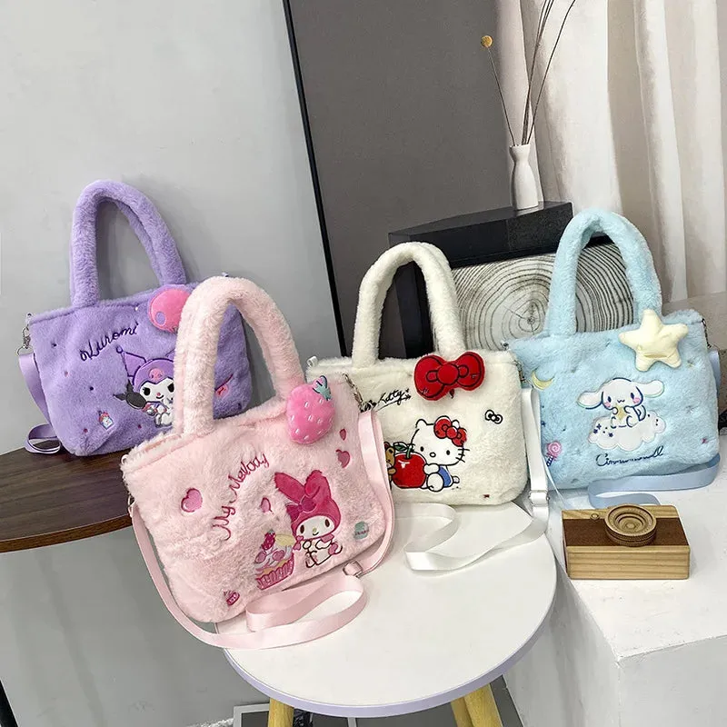 Kawaii Plush Cross Body Bags