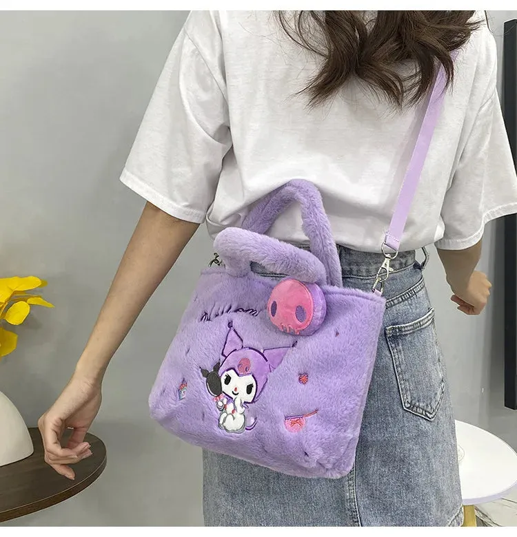 Kawaii Plush Cross Body Bags