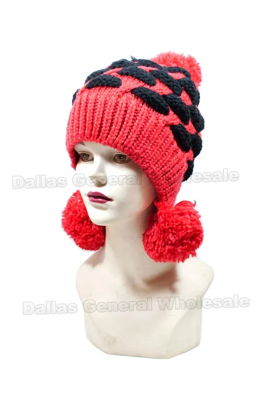 Knitted Cute Beanies Hats Wholesale