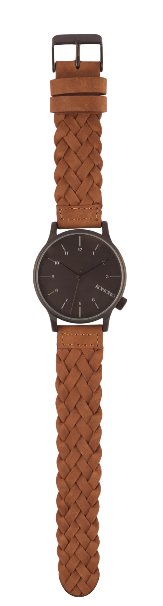 Komono Winston Woven Chestnut Watch