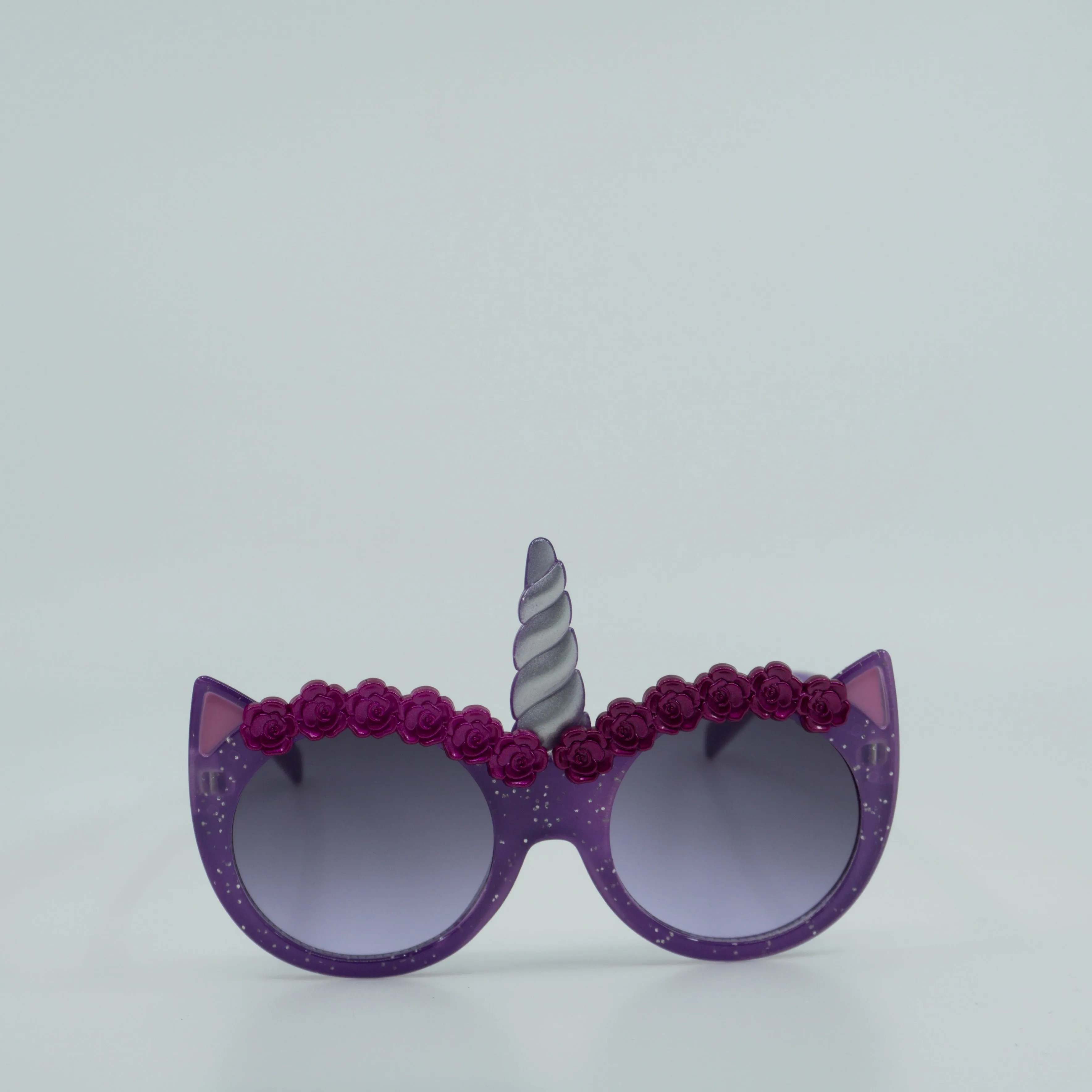 Magical Unicorn Round with Unicorn Horn, Cat Eye Kids Sunglasses