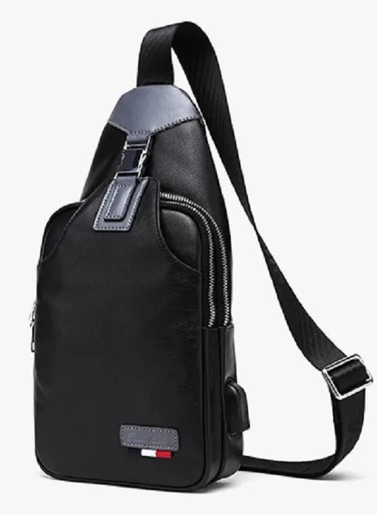 Men's Casual Genuine Leather Shoulder Bag