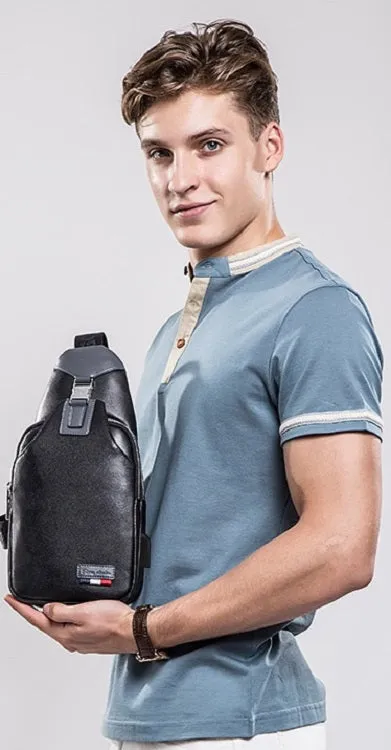 Men's Casual Genuine Leather Shoulder Bag