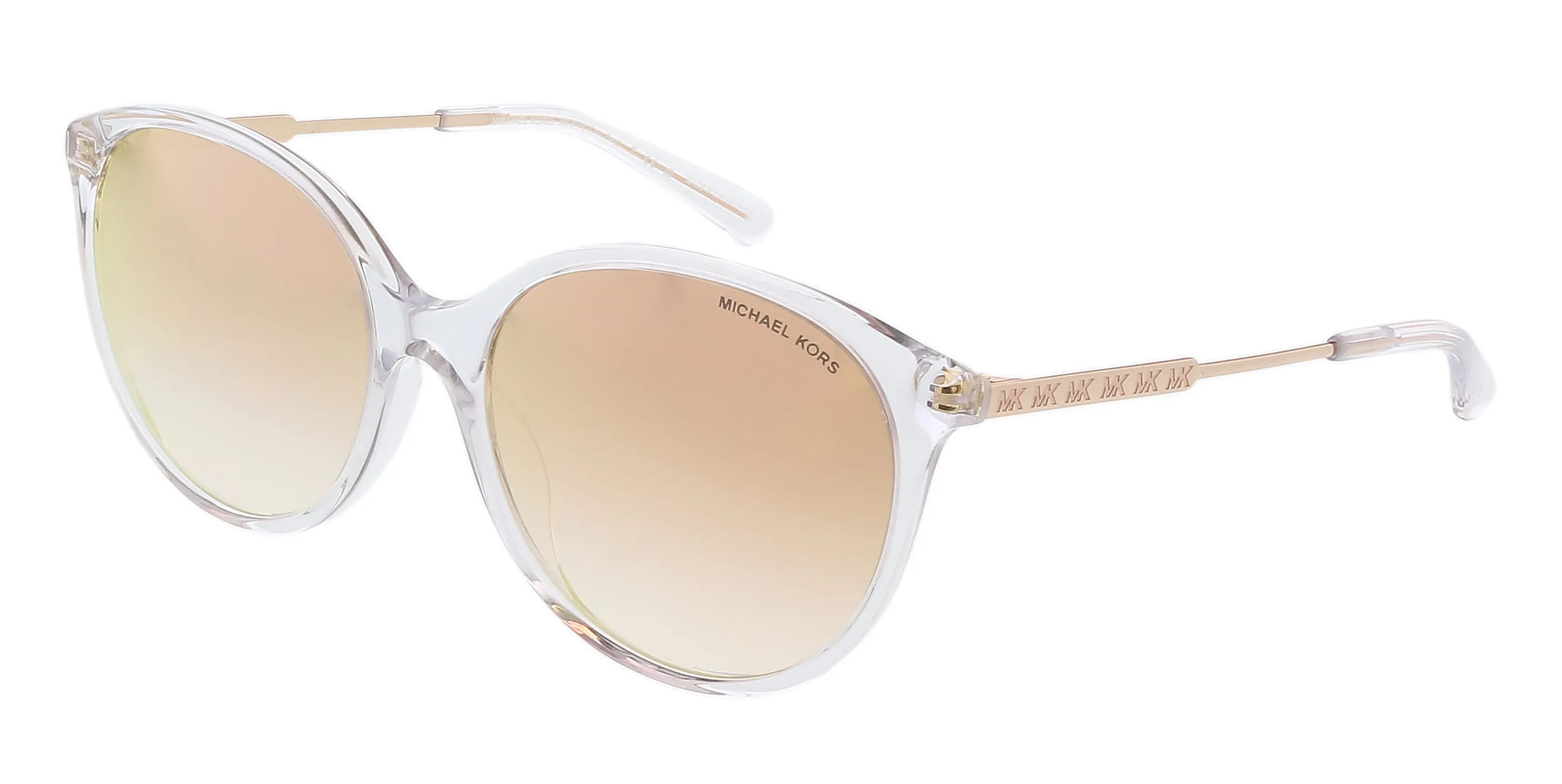 Michael Kors 0MK2168 30156F56 Transparent Pink Full rim Round Sunglasses