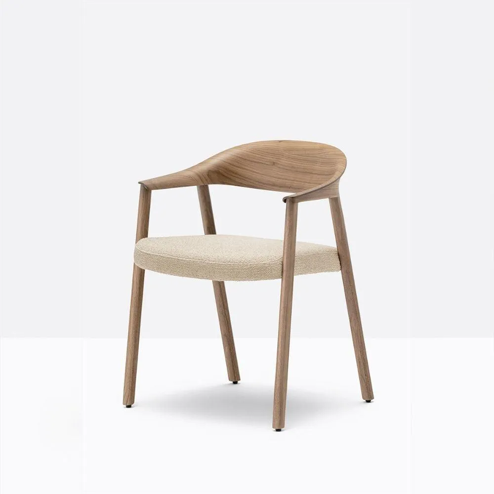Pedrali Héra 2865 padded armchair in fabric