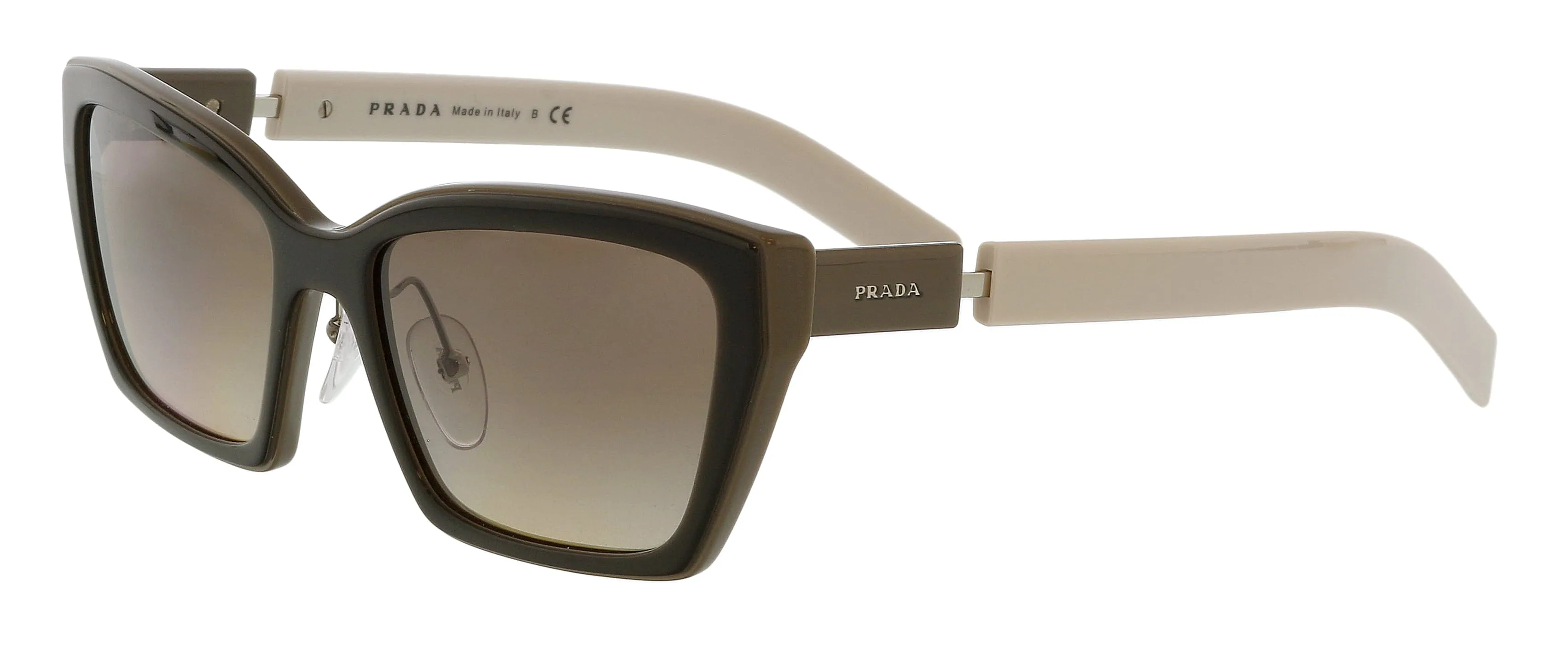 Prada 0PR 14XS 03C3D056 Cat Eye Full rim Brown Sunglasses