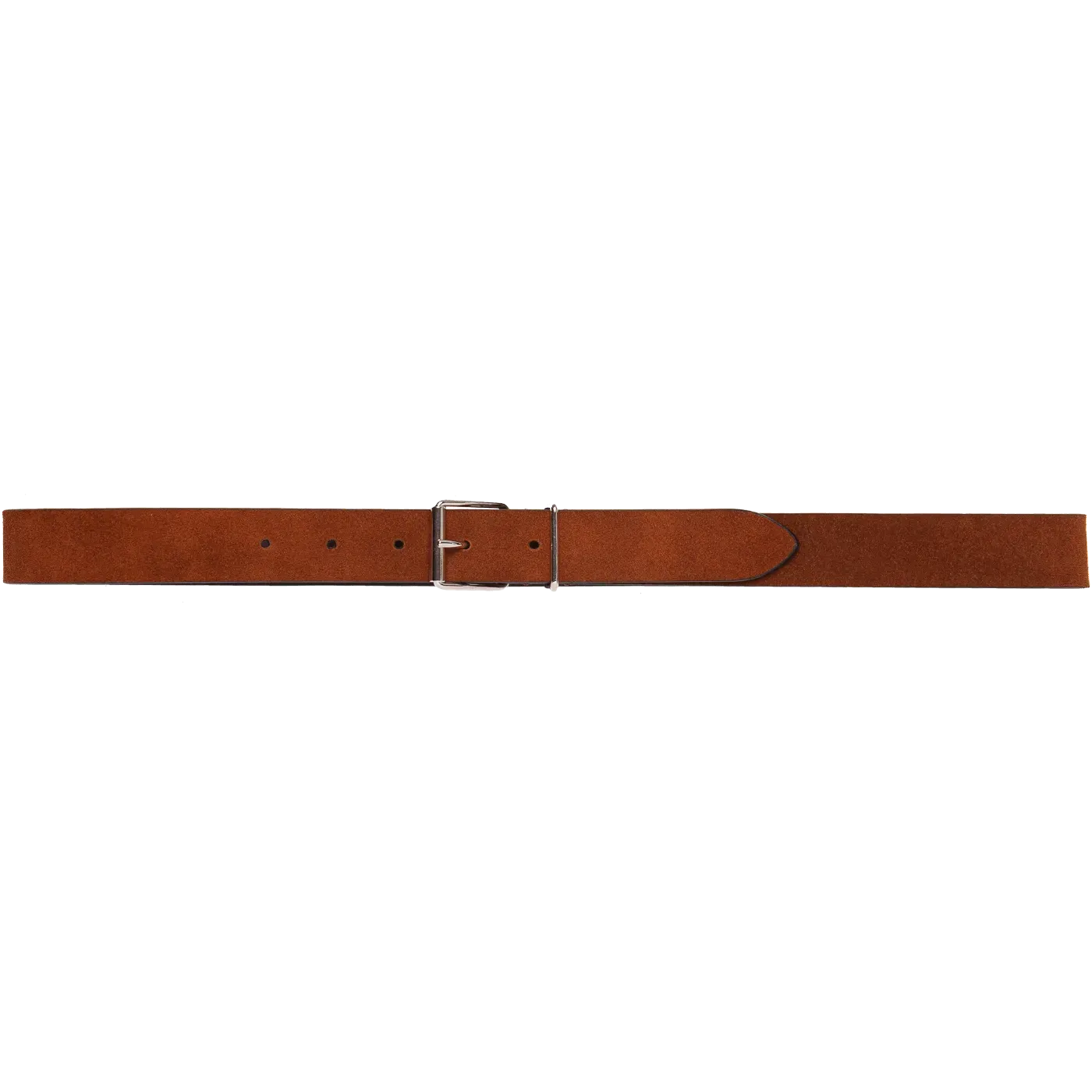 Slim Suede Belt - Brown