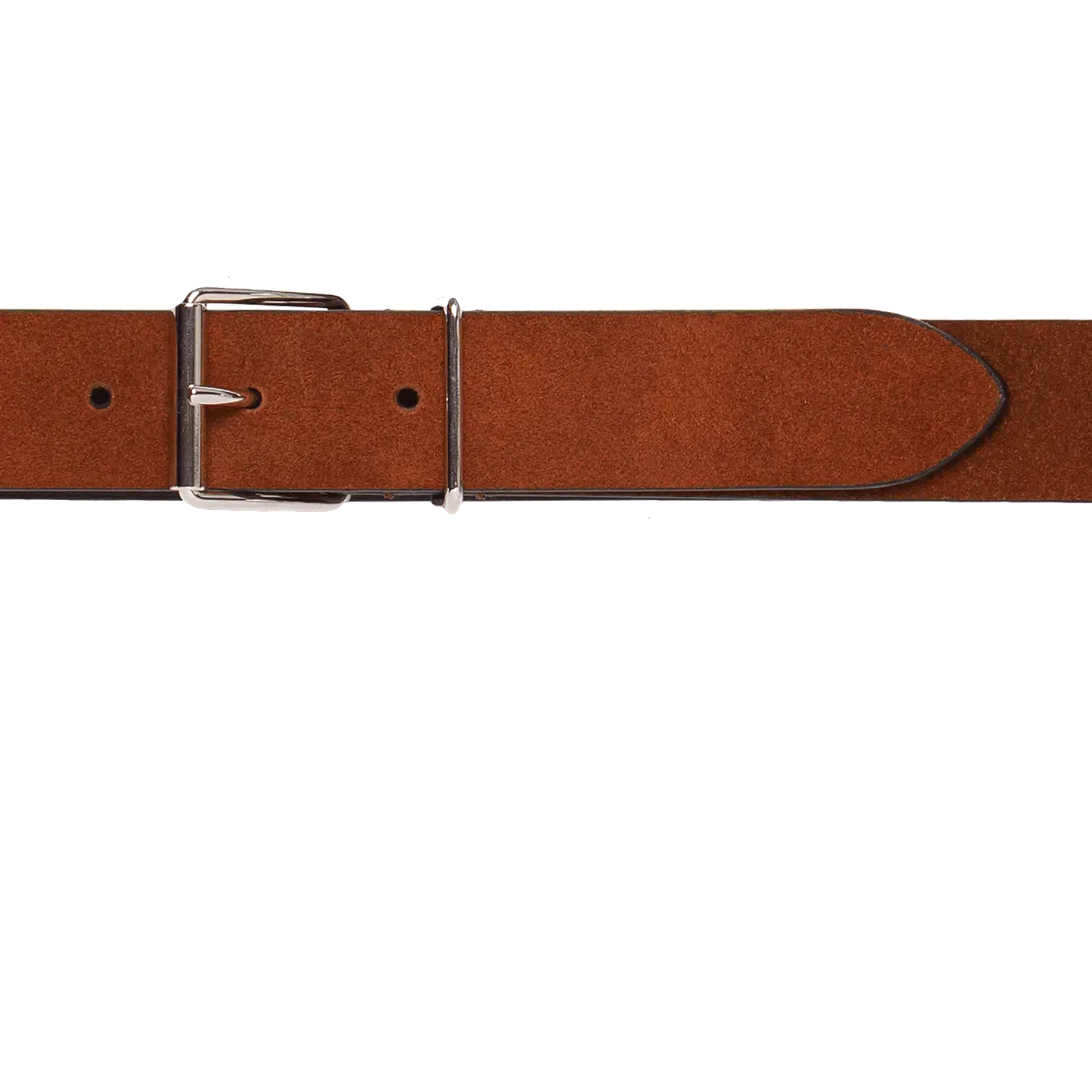 Slim Suede Belt - Brown