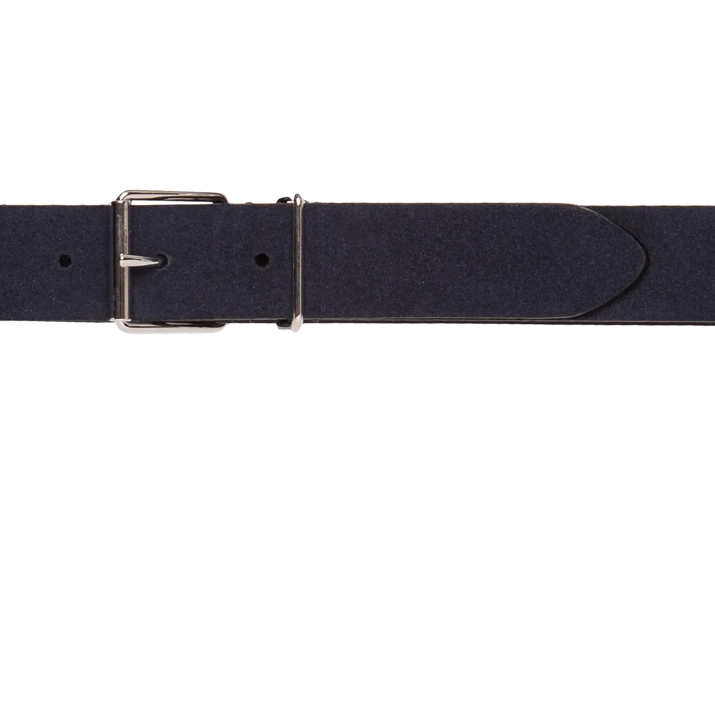 Slim Suede Belt - Navy