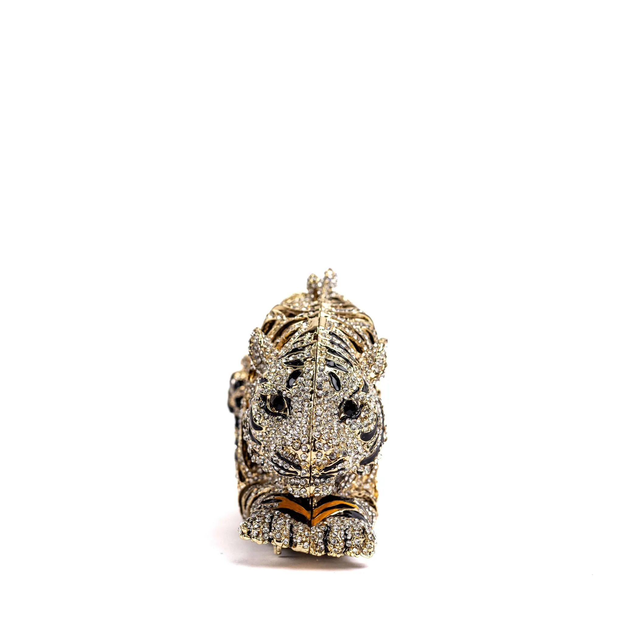 Tiger Rhinestone Clutch Purse