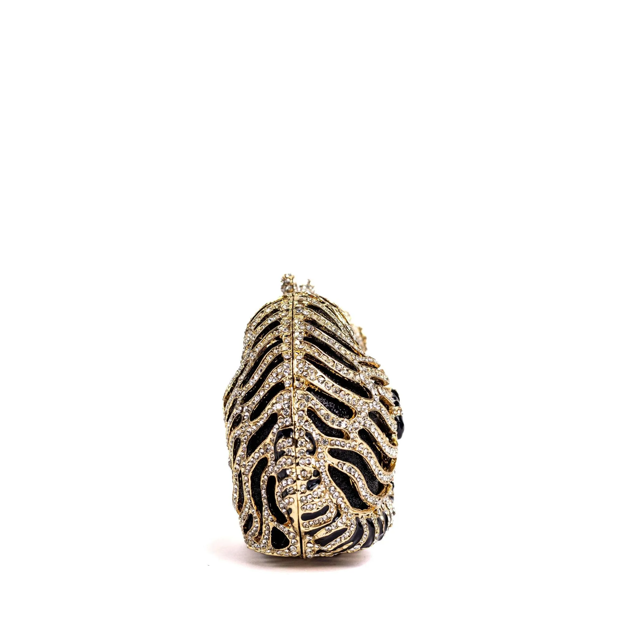 Tiger Rhinestone Clutch Purse