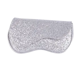 Wave Glitter Clutch Silver